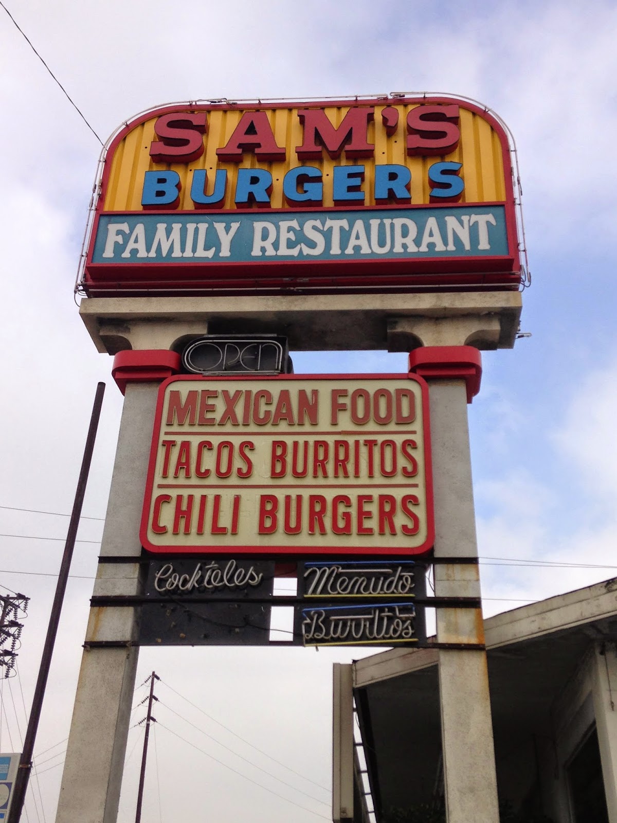 CAFE LA LA Sam's Burgers in Pico Rivera