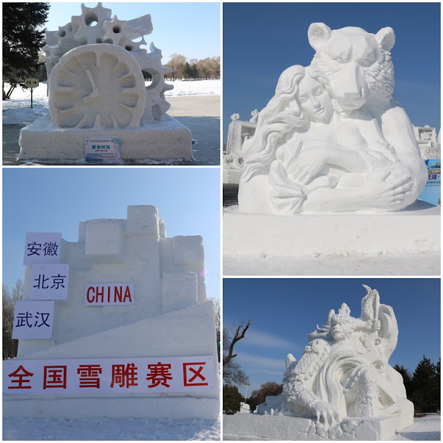 Some Snow Sculpture designs display at Harbin Snow Sculpture Art Expo in China Some Snow Sculpture designs display at Harbin Snow Sculpture Art Expo in China