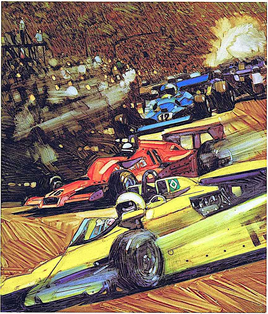 Harry Borgman a Harry Borgman illustration of formula one racing