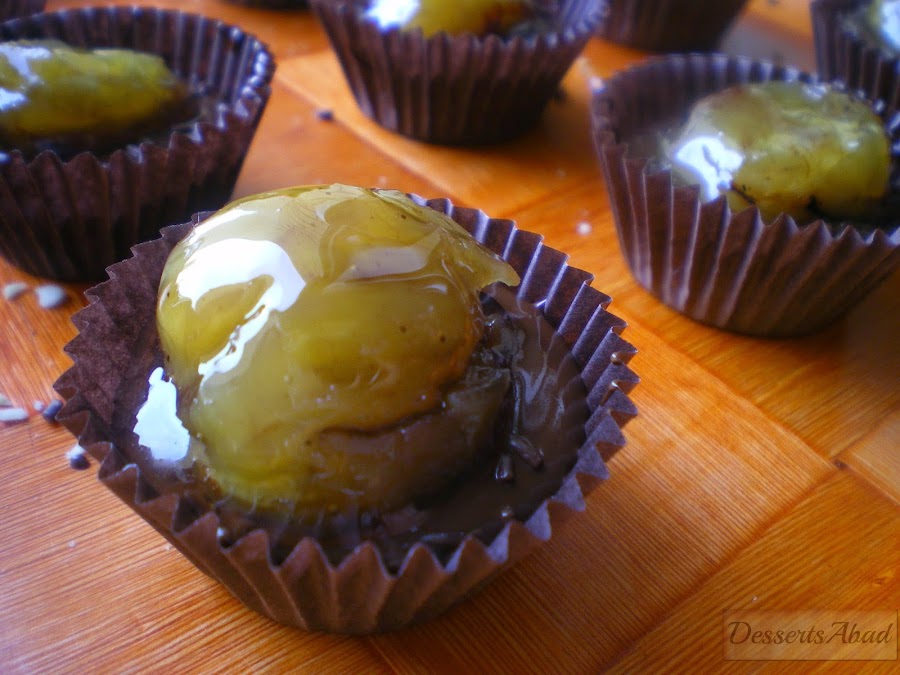 Castañas confitadas