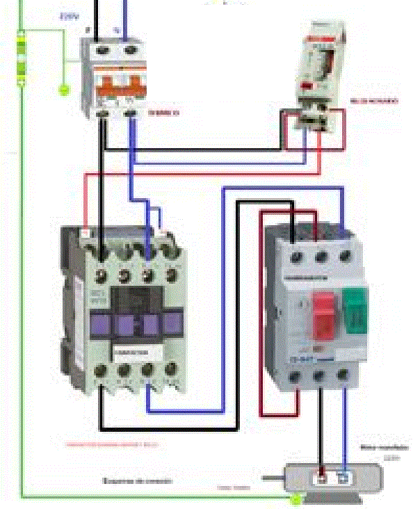 Single-Phase Motor Contactor Connection | Electrical Engineering Blog