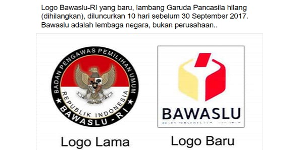GEGER Bawaslu Ganti Logo Hilangkan Garuda Pancasila ...
