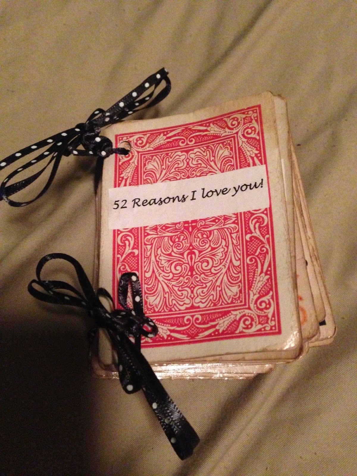 DIY & Crafts!! DIY "52 reasons" deck of cards!