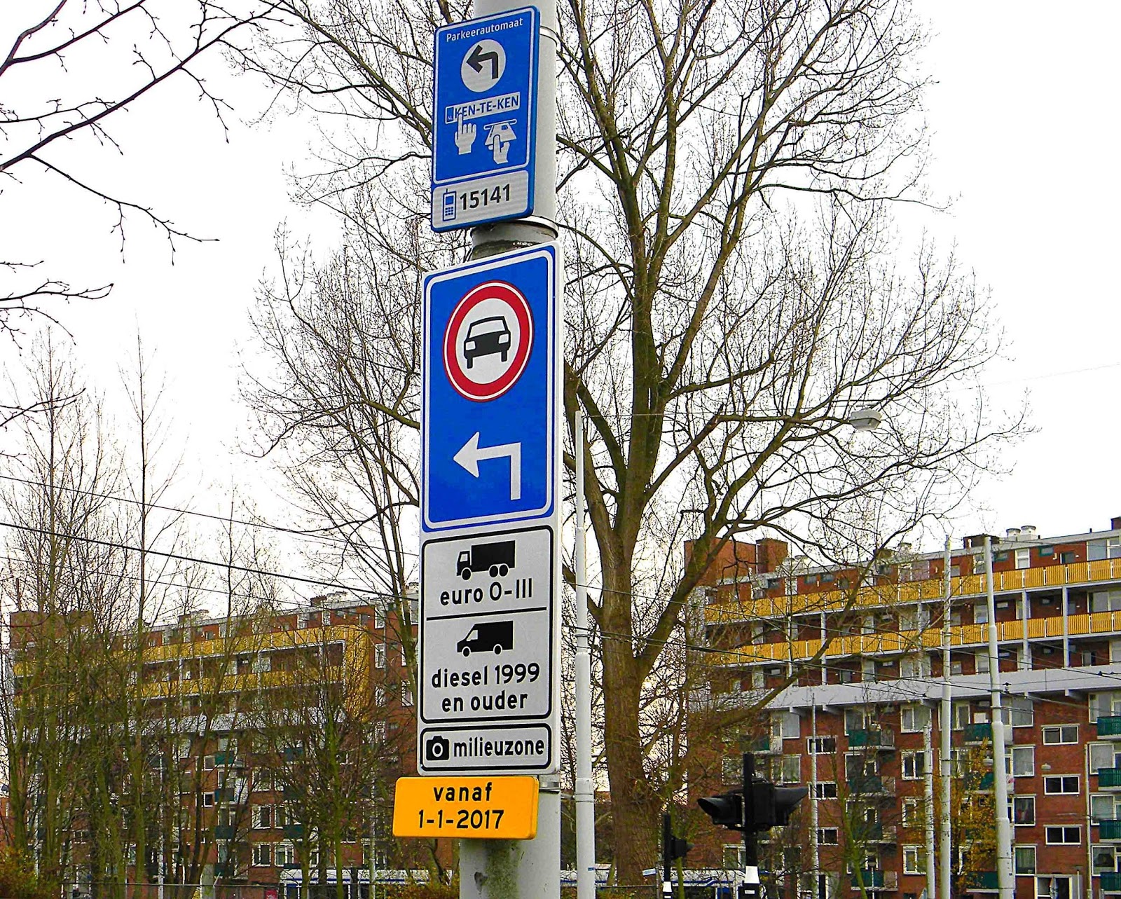 Analyseren/Natuurlocaties Milieuzone Amsterdam voor bestelauto's