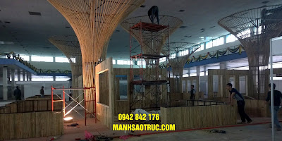 ốp trúc trang trí