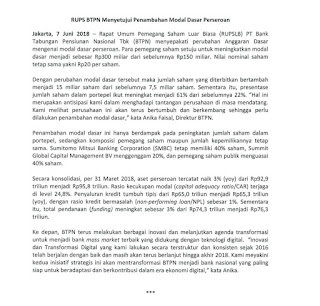 Potensi dan katalis saham BTPN 