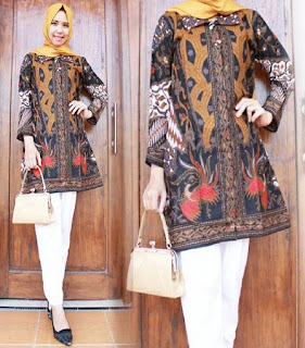 model baju batik gamis pesta