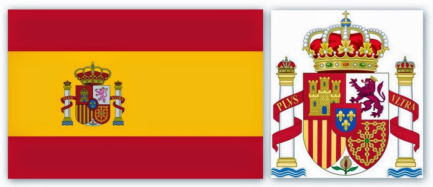 Флаг и герб Испании