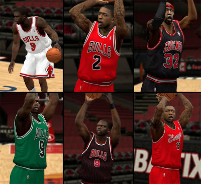 NBA 2K13 All Chicago Bulls Jersey Patches