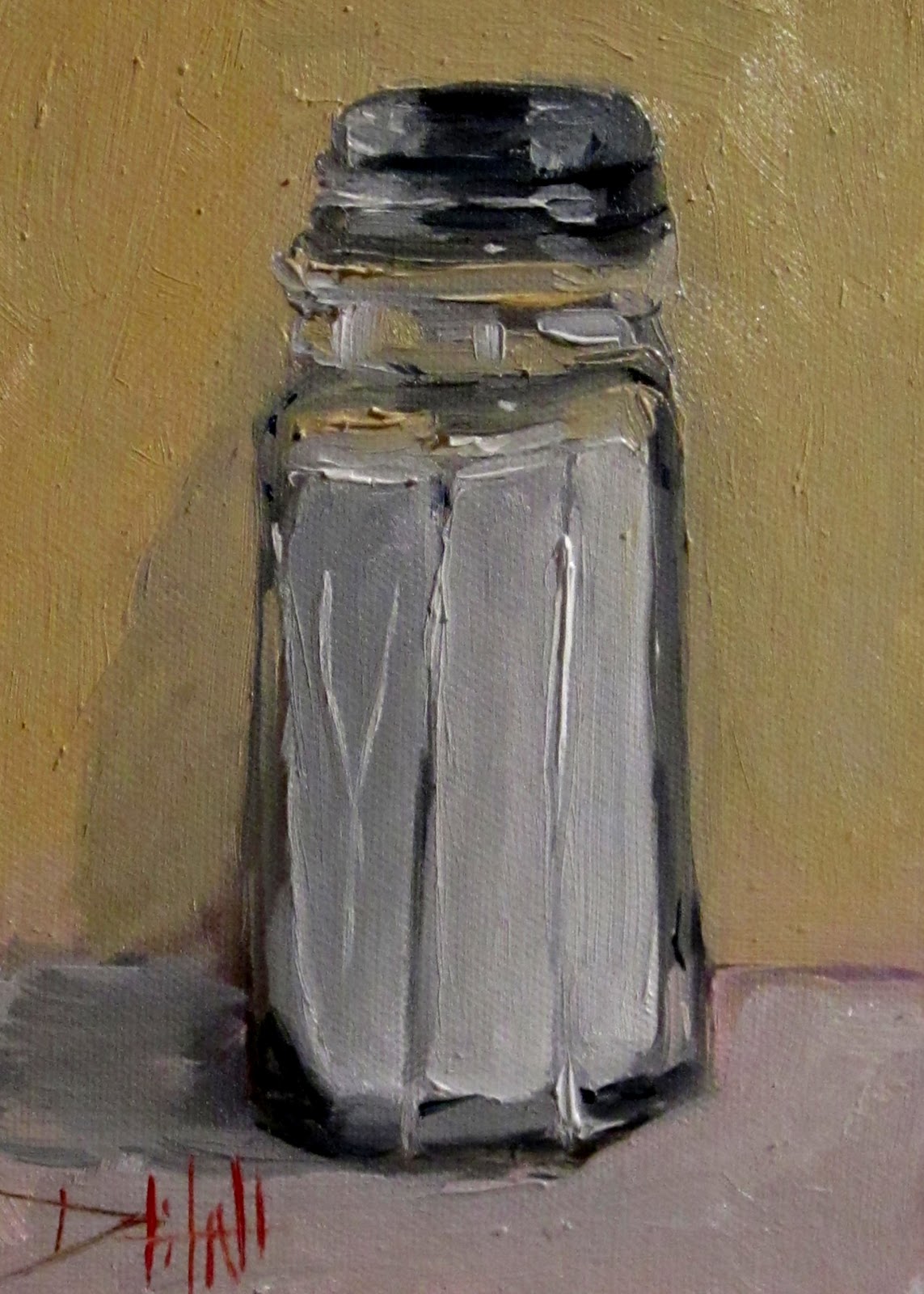 Painting of the Day, Daily Paintings by Delilah Salt Shaker