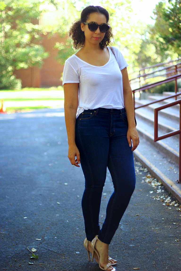 Blue Jeans, White Shirt | A•Mused