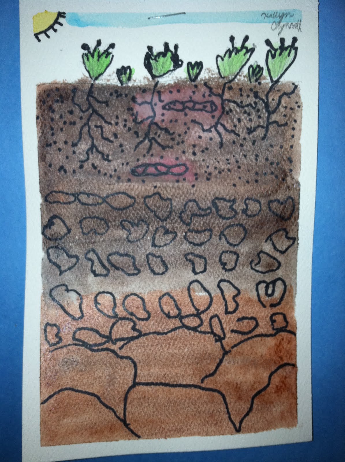 Summit Academy Loves Art! Fourth grade soil profile paintings
