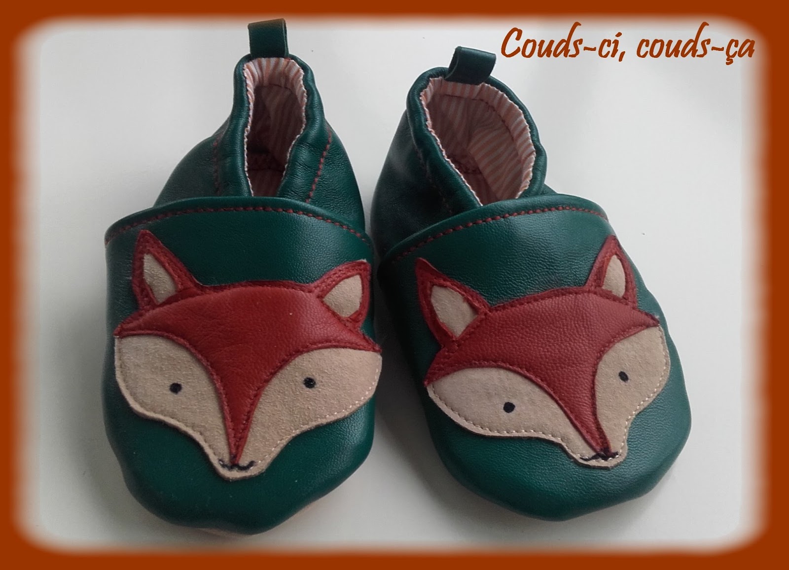 chausson cuir renard