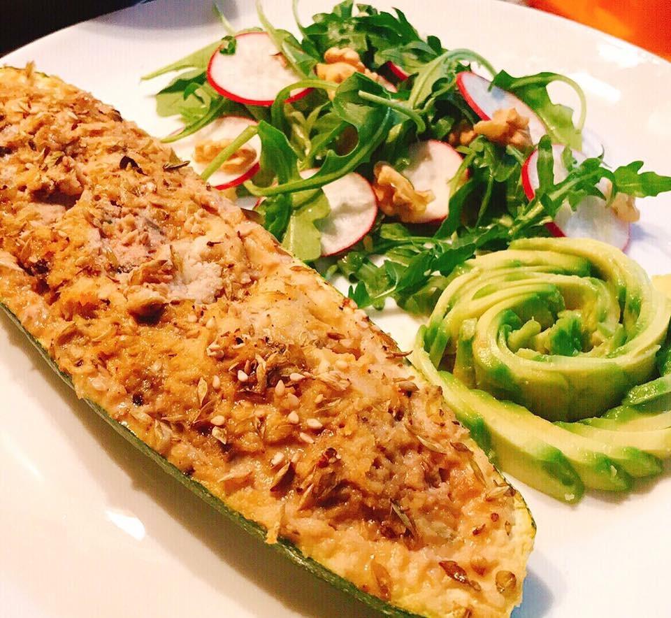 Mamã Paleo Courgete Recheada Paleo. Low Carb, Sem Glúten, Sem