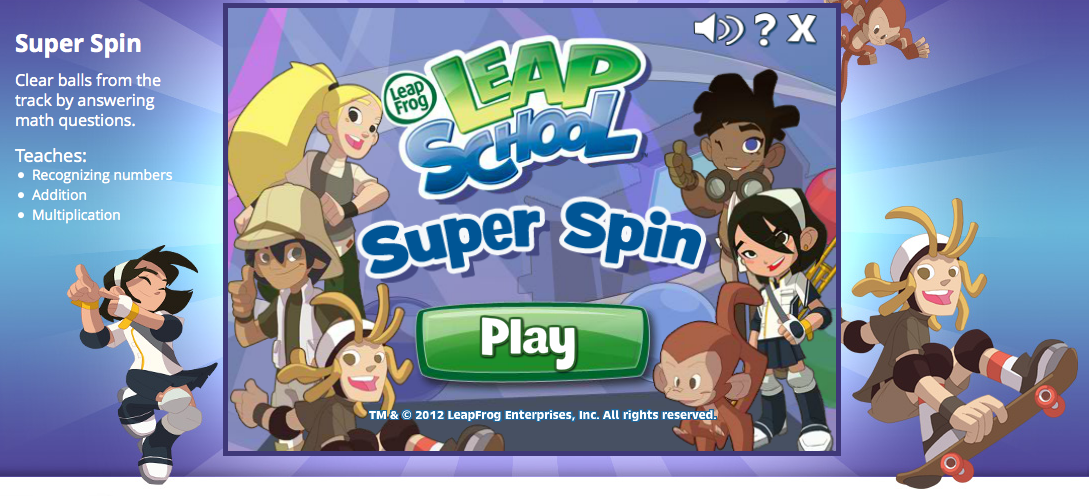 leapfrog sit and spin