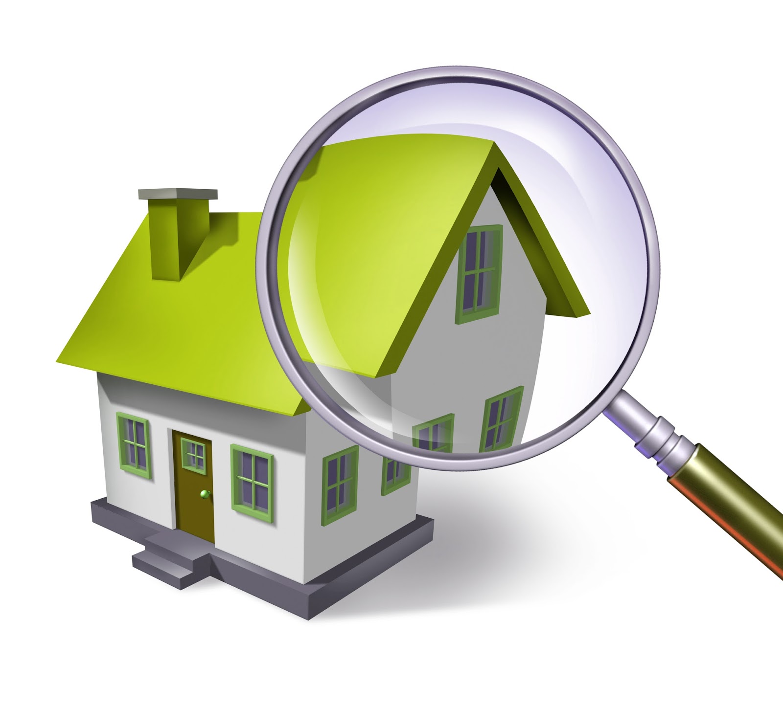 обследование объекта недвижимости. оценка недвижимости. шифр для обследования здания. домик с лупой. имущество вещи.