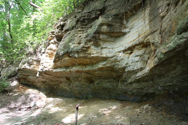 Rock outcrops at Black Hawk State Historic Site