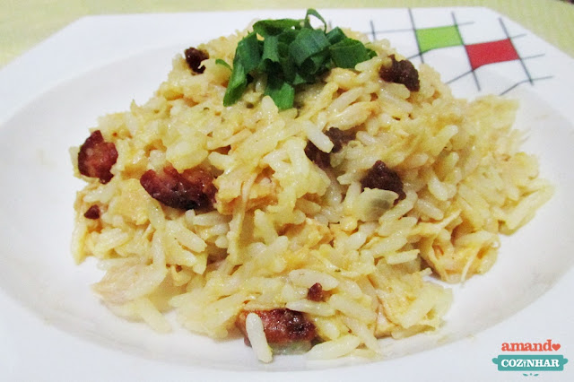 arroz cremoso de bacon