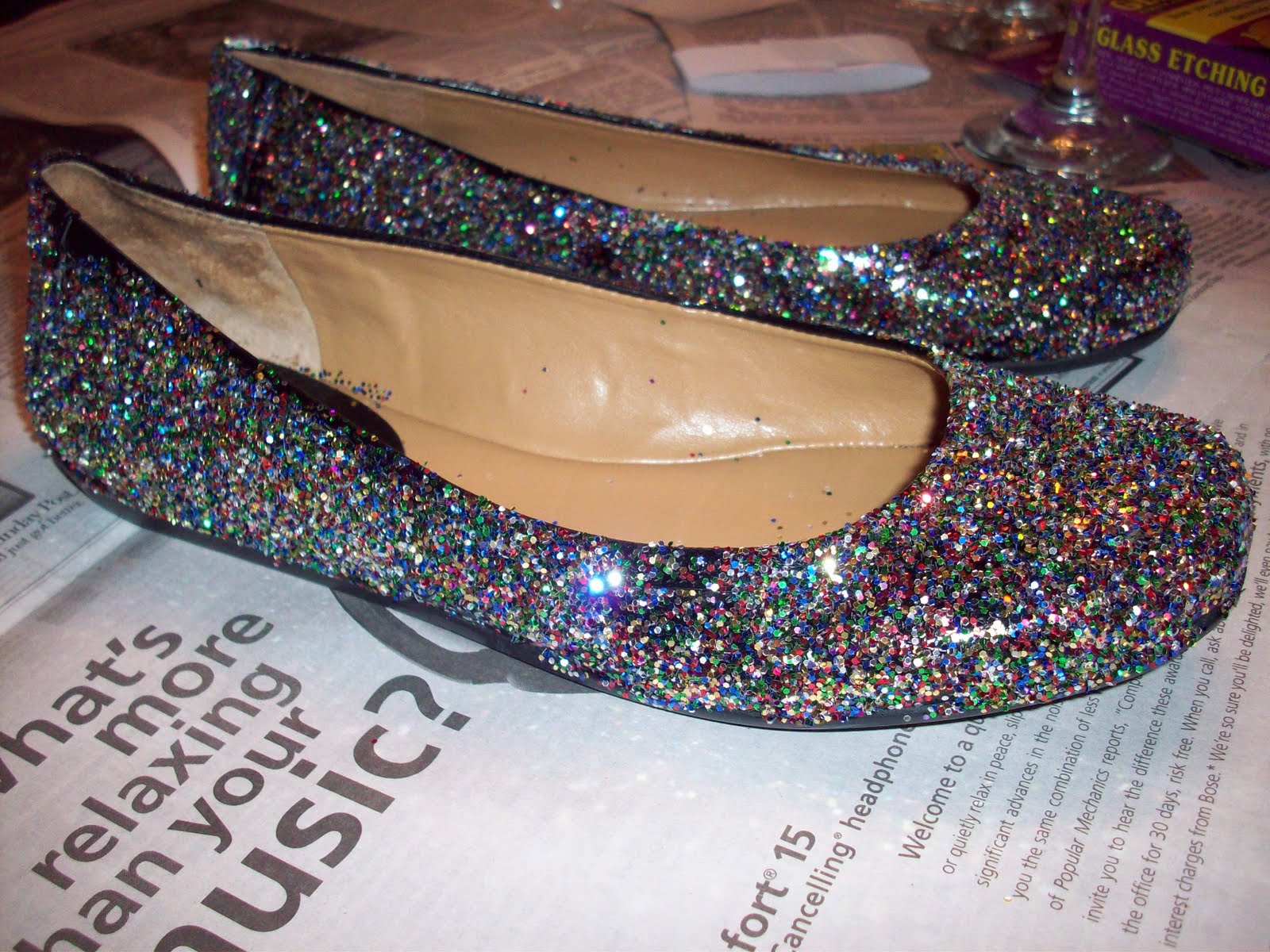 lazajoy glitter shoes