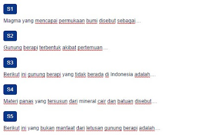 Contoh Soal Percobaan Kekentalan terhadap pola erupsi sebuah gunung