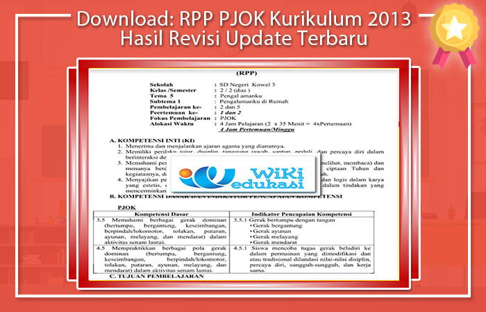 Download: RPP PJOK Kurikulum 2013 Hasil Revisi Update Terbaru RPP PJOK SD Kurikulum 2013 PDF