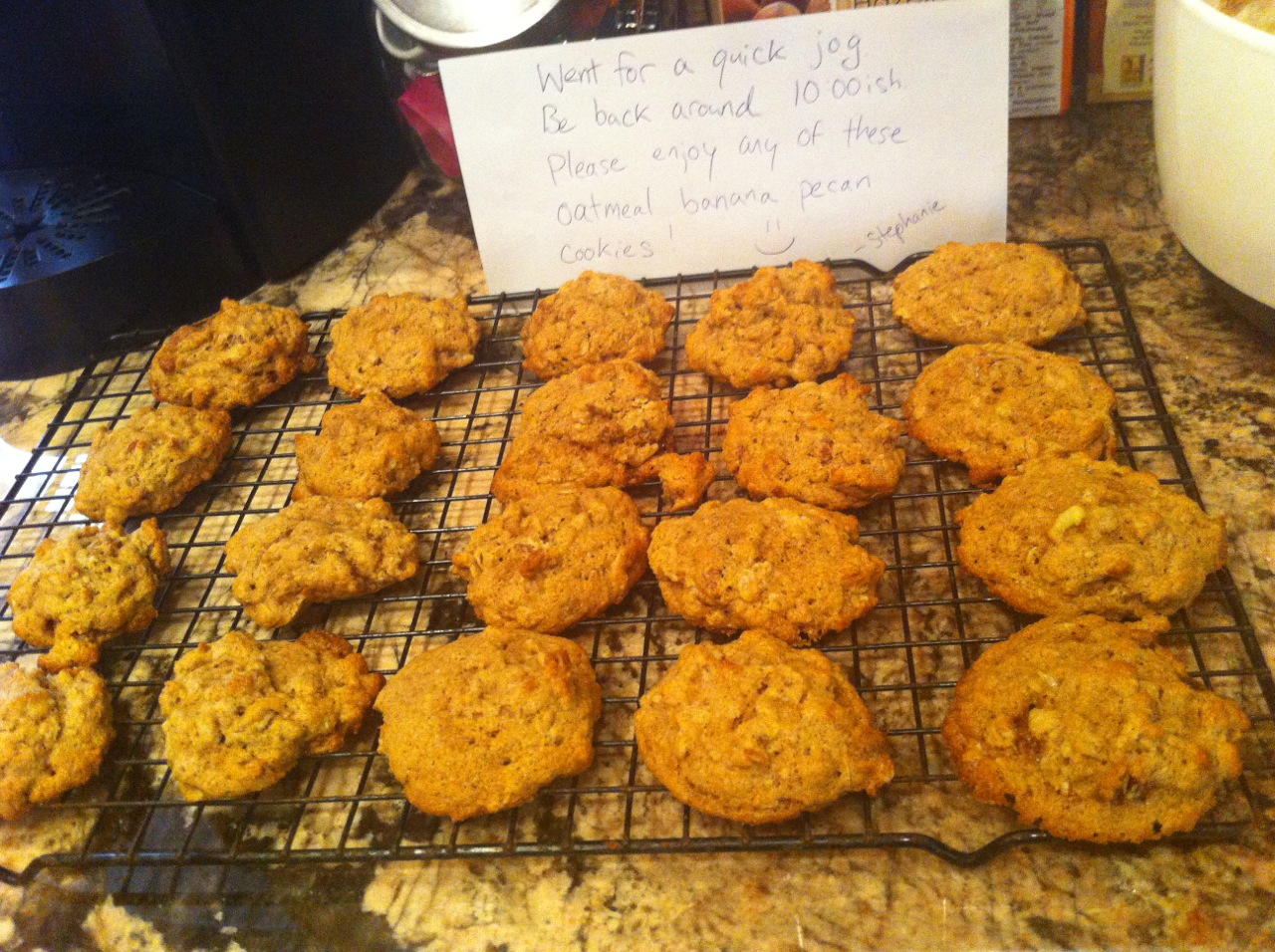 Short and Sweet Recipes Oatmeal Banana Pecan Cookies