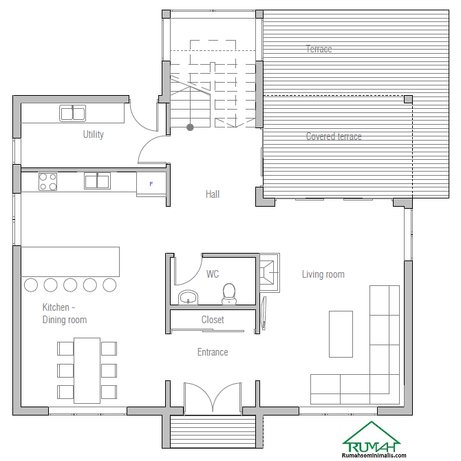 Denah Model Desain Gambar Rumah Minimalis Idaman Modern Tipe 383 merupakan kebutuhan pokok setiap manusia Denah Model Desain Gambar Rumah Minimalis Idaman Modern Tipe 383