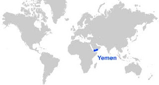 Gambar Peta letak Yaman