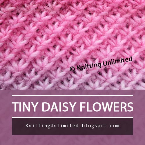 Tiny Daisy Flowers Knitting Unlimited