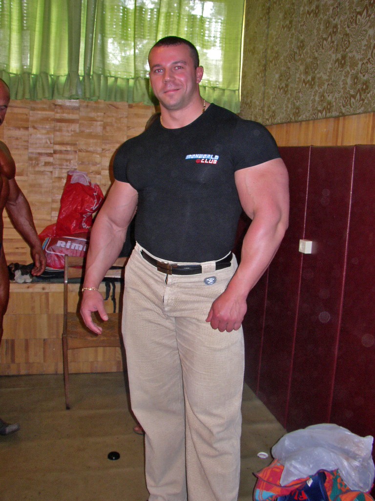 Alexey Shabunya is a huge and handsome bodybuilder from Belarus.