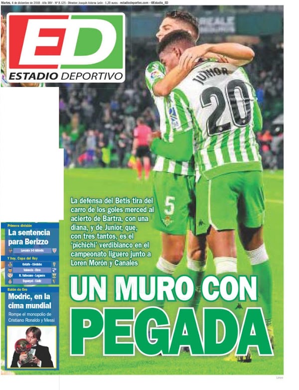 Betis, Estadio Deportivo: "Un muro con pegada"