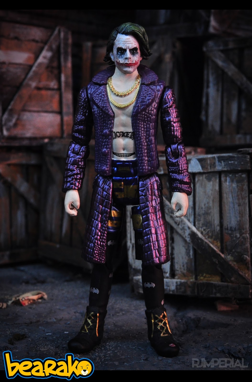 Bearako's Corner TOY CUSTOM Joker (The Dark Knight) head