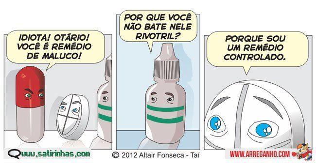 Sensíveis sentidos: Rivotril