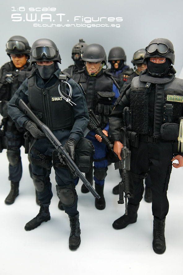 1/6-12" scale Dragon Modern Police SWAT Special Force Vest 