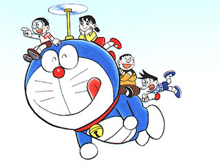 Mewarnai Gambar Doraemon Belajar