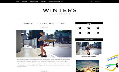 Winters Blogger Template | Download Free Winters Blogger Template 