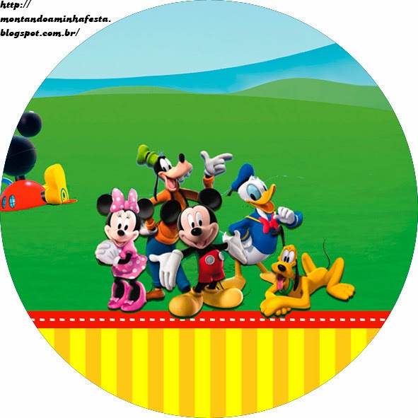 Mickey ClubHouse Free Printable Toppers.