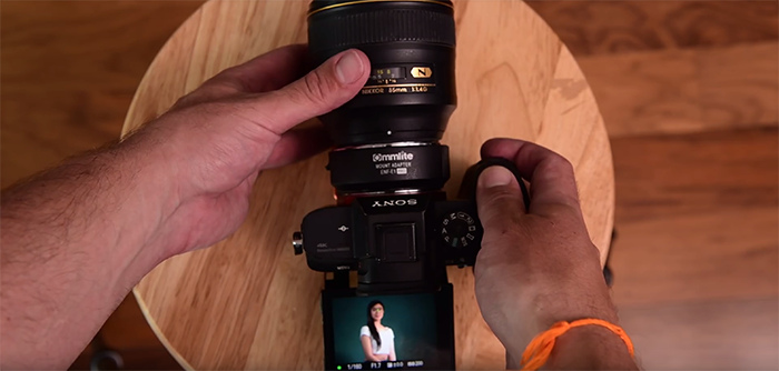 Адаптер Commlite для установки оптики Nikon на камеры Sony