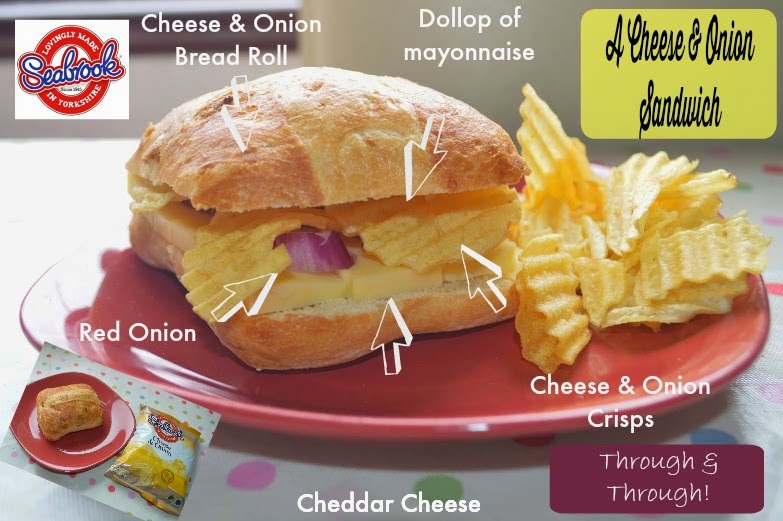 , A Cheese and Onion Sandwich Through and Through (Seabrook Crisps)
