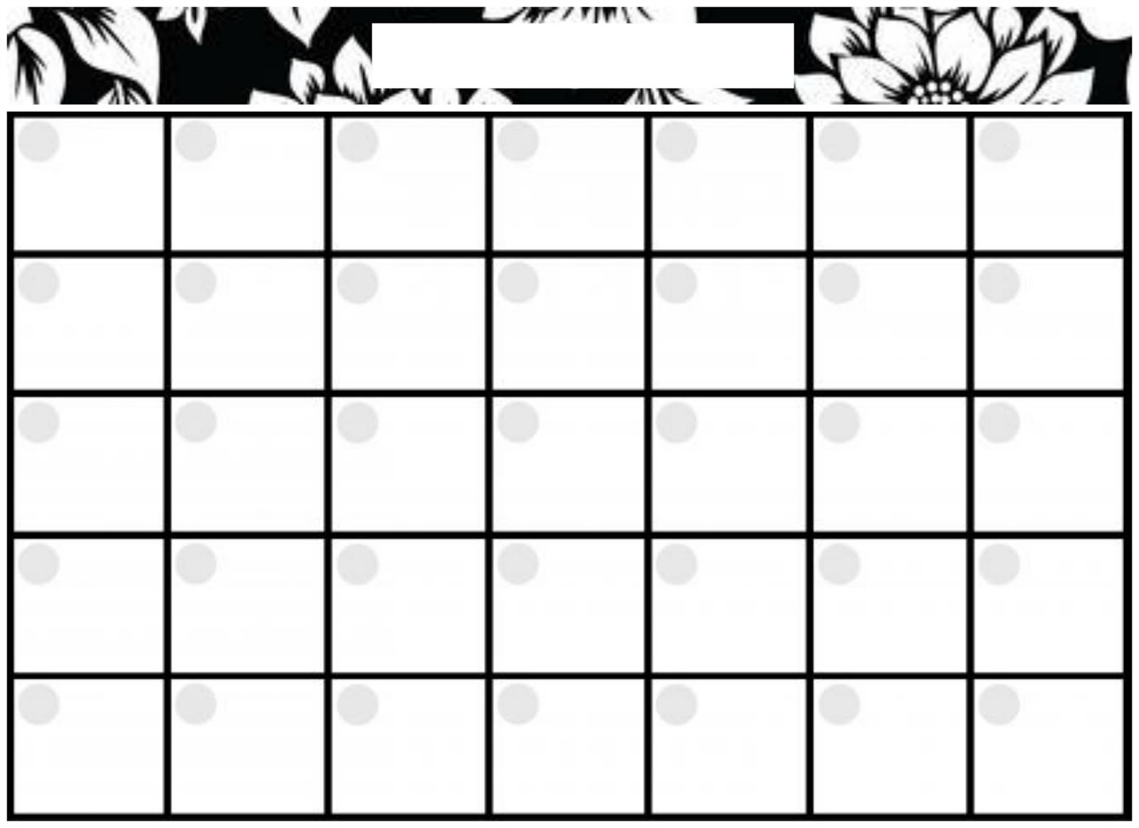 blank planning calendar