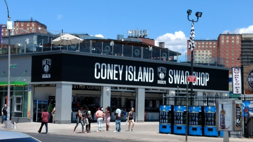 Brooklyn Nets basketball store in Coney Island Stock Photo - Alamy