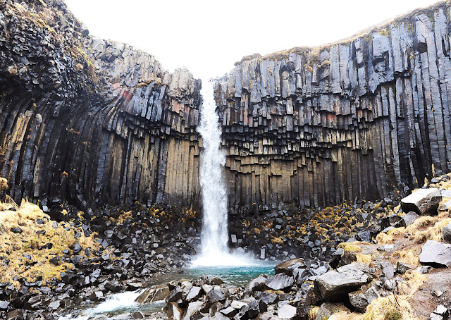 slap, islandija, svartifoss, skaftafell