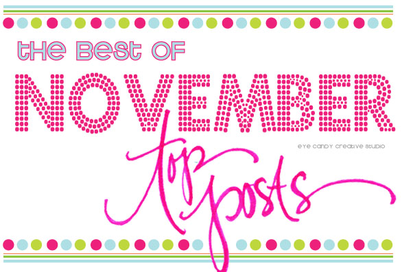 the best of november, on the blog, top posts, hand lettereing