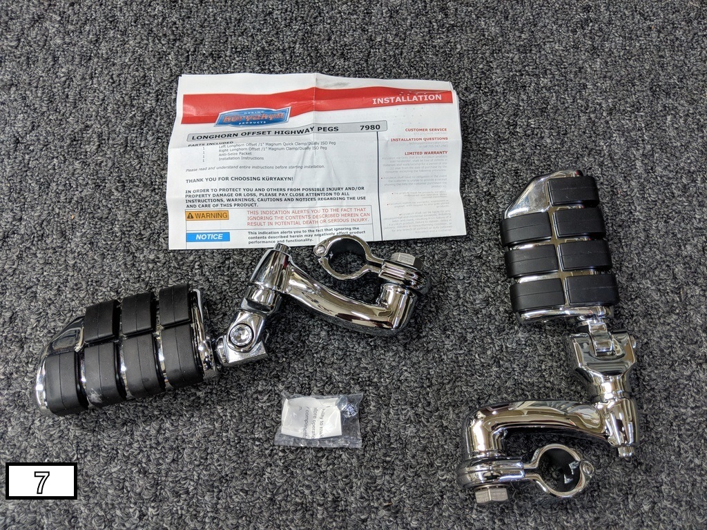 BQ's Motorcycle Adventures 20180515_Kuryakyn 7980 Highway Pegs