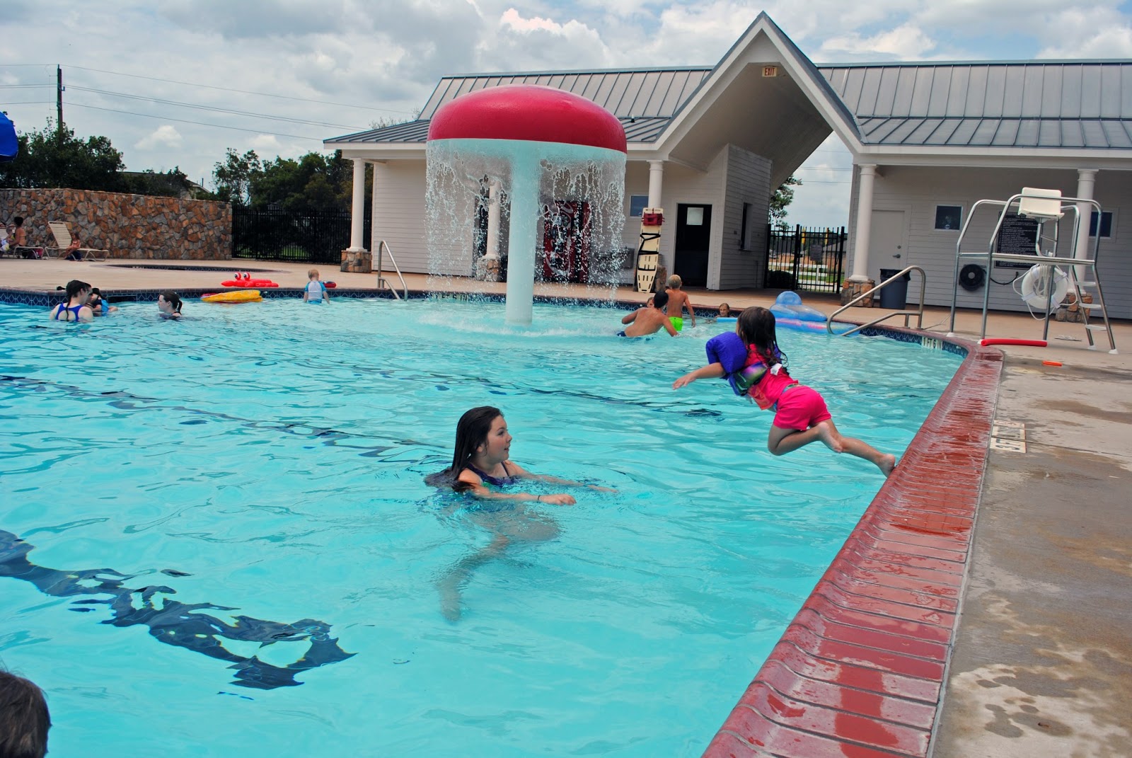 Live Laugh Lopez Swimming at the Hoisington's Pool