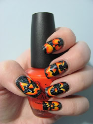 halloween nail nails jack lantern designs cool holloween diy kayla shevonne beauty unas para decorar lanterns pumpkin idea spooky manicure