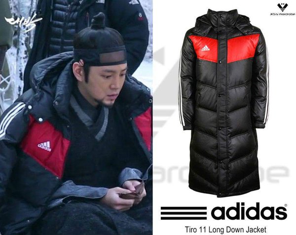 adidas long down coat