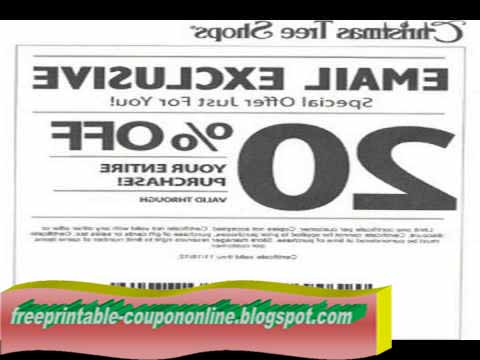 Coupons for christmas tree shop