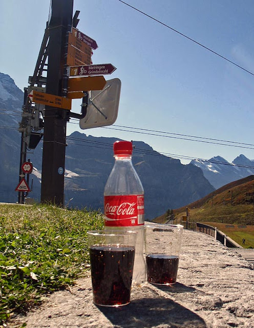 coke on a swiss mountain
