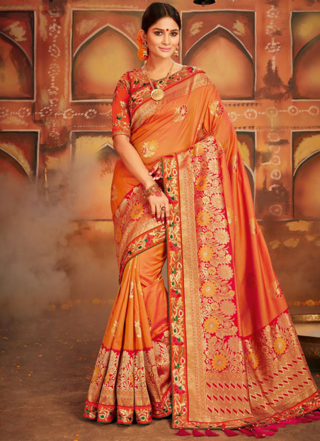 5 Peach Sari's You Can't Afford to Miss